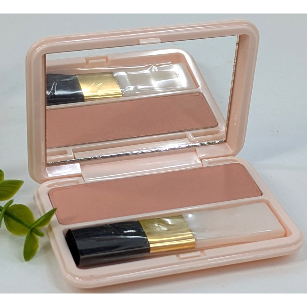 VTG NEW💋Marilyn Miglin Sheer Pressed Blush 18109 Make Up Compact Purse w/ Brush